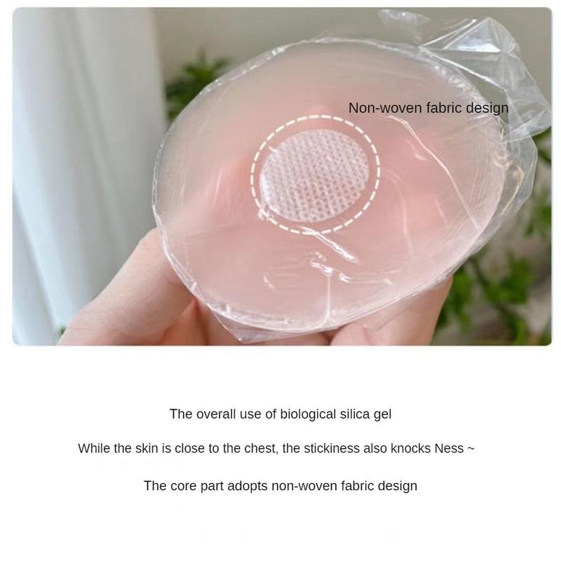 Áo Ngực Silicon Vô Hình, Có Thể Tái Sử Dụng, Miếng Dán Núm Vú Ngực Nhỏ Thích Hợp Cho Ngực Lớn, Áo Ngực Vô Hình Mỏng, Chống Va Đập, Không Đường May, Thích Hợp Mặc Đi Du Lịch, Váy Hai Dây 4