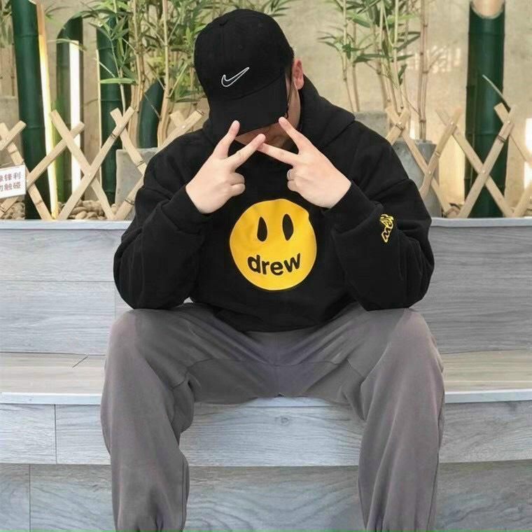 Áo Khoác Hoodie Cặp Nam Nữ In Mặt Cười Drew Cá Tính Trẻ- Phong Cách Người Việt 2023 2