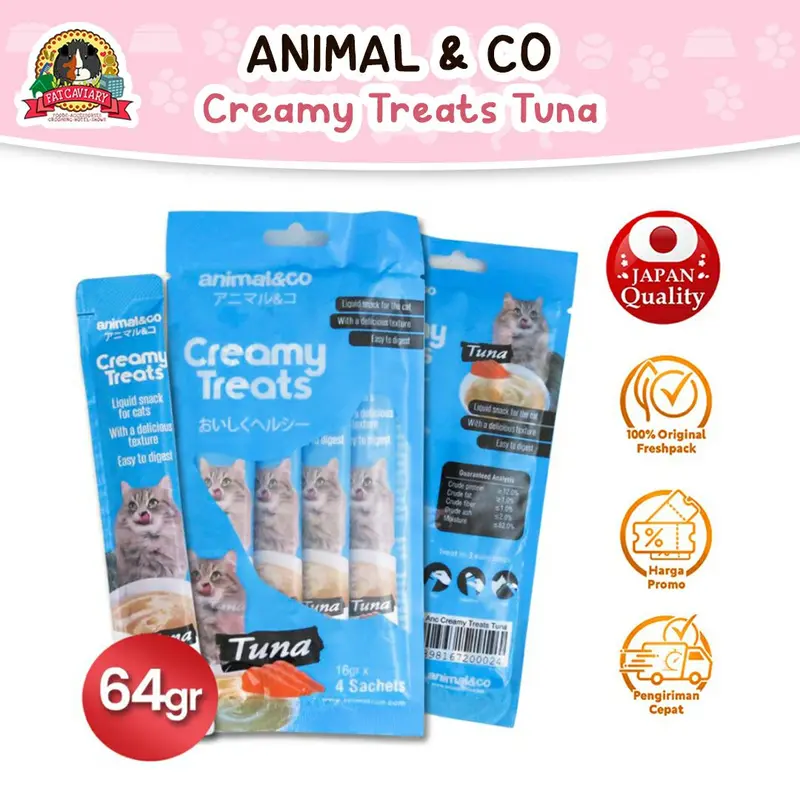 Animal&Co Creamy Treats 16gr X 4 sachets 1
