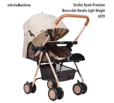 ChrisOlins A929 Stroller Kyoto Premium Reversible Handle Light Bayi Dorong 2