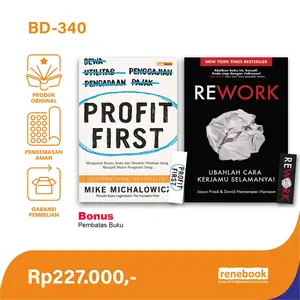 Paket Buku Profit First dan Rework - Buku Bisnis - Renebook