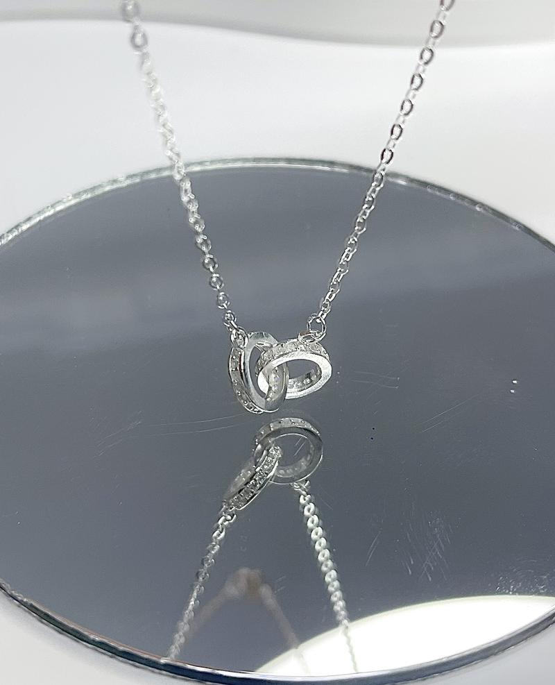 Product Introduction of Dây chuyền nữ bạc ta Sol Silver tròn kép độc lạ siêu cá tính 1