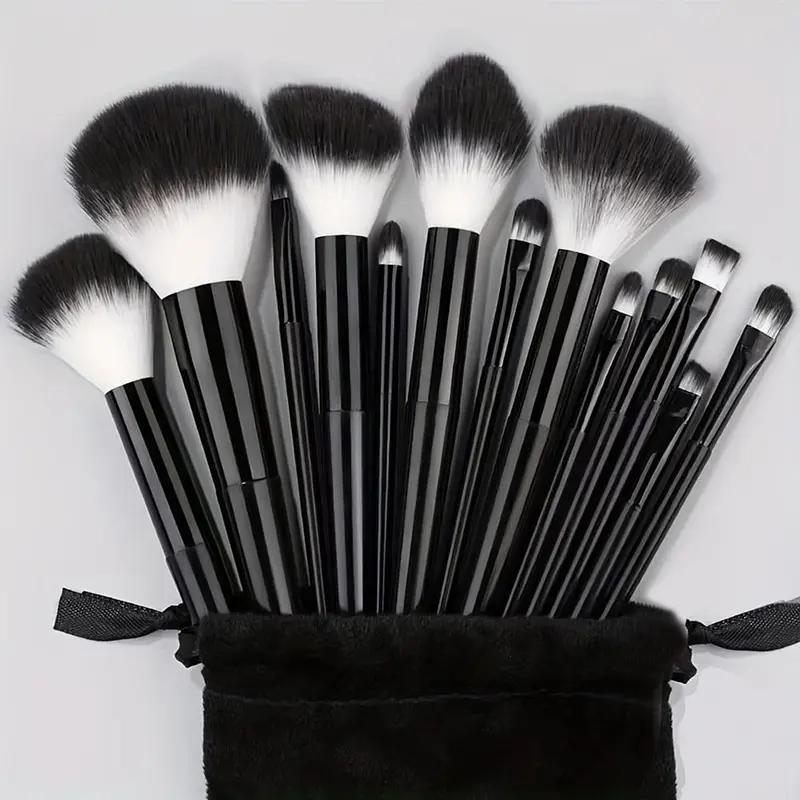 Makeup Brush Set, 13pcs/set Soft Fluffy Professional Cosmetic Foundation Powder Eyeshadow Kabuki Blending Make Up Brush with Bag, Makeup Tool 0
