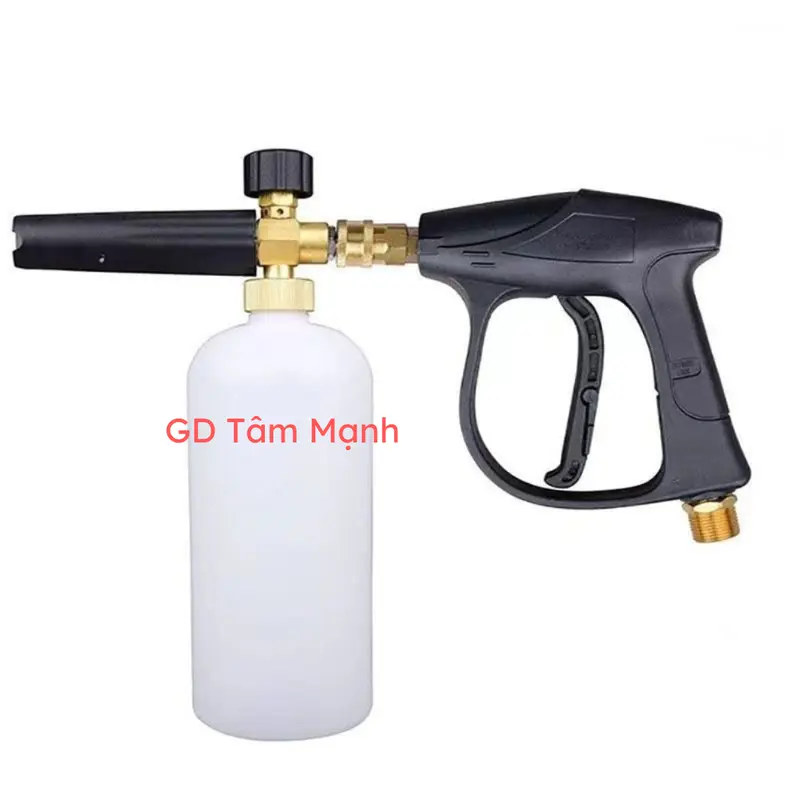 Bộ vòi xịt phun bọt tuyết rửa xe 1L lắp máy rửa xe áp lực cao và 5 béc xịt góc độ. 3