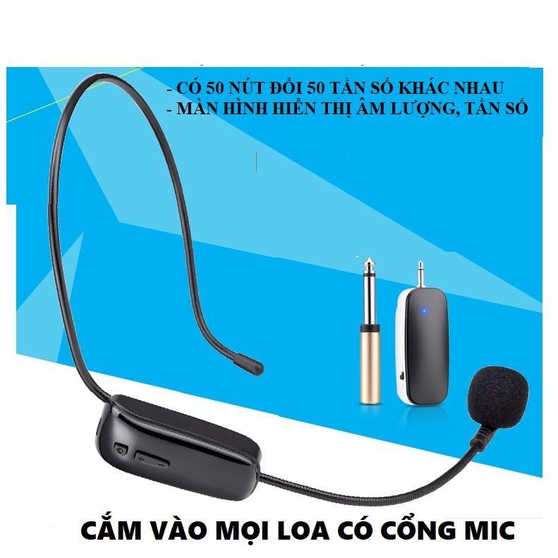 Micro không dây trợ giảng cho giáo viên, cắm loa kéo, âm ly