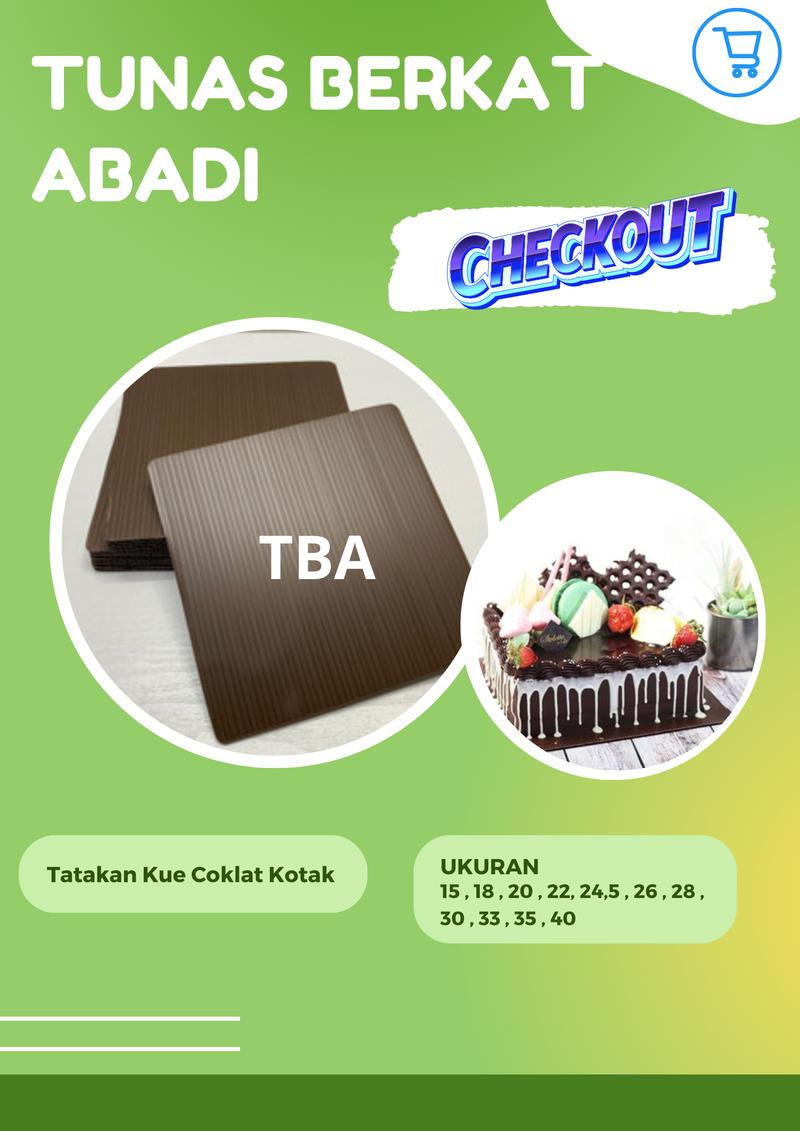 Product Introduction of Tatakan kue coklat kotak 18 cm  / Alas Kue Ulang Tahun 7