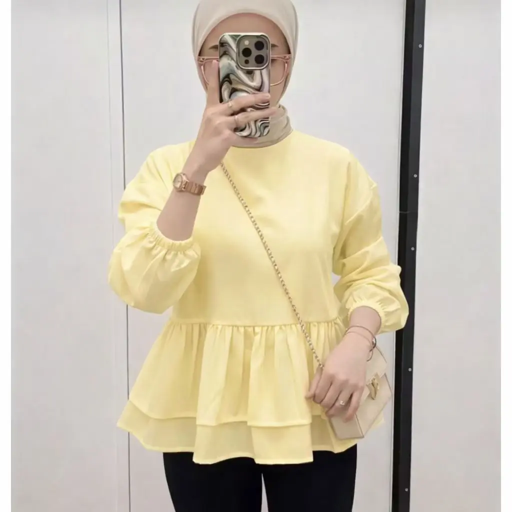BALERINA TOP Blouse Katun Basic Polos