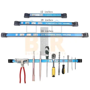 Magnetic Bar Tools Organizer 12 - 24 Inch Tongkat Rak Magnet Dinding Gantung Perkakas Display