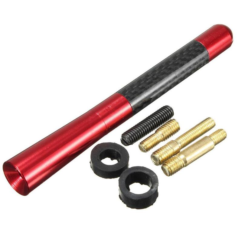 Short Carbon Fiber Antenna – 1.4 Inch Black Aluminum Stubby For Nissan / Infiniti