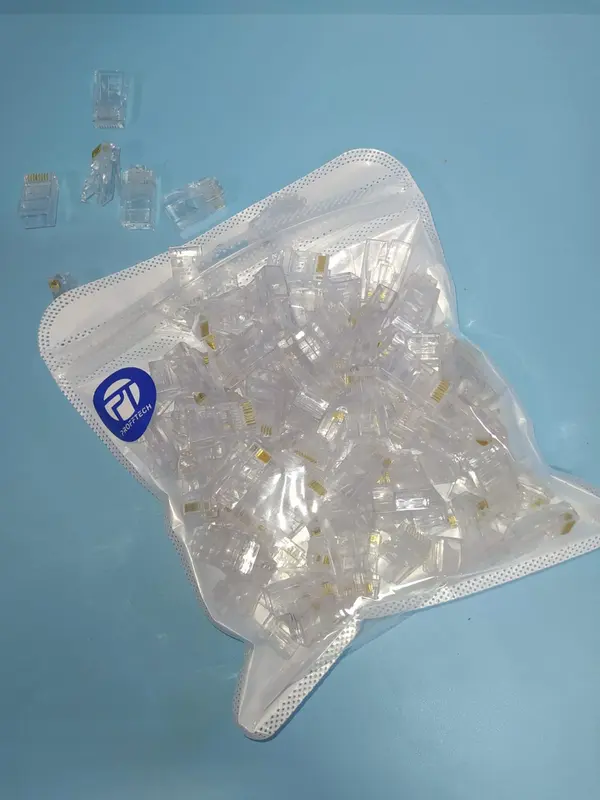 Konektor UTP RJ 45 isi 100 cat 5e /jack conector rj45 0