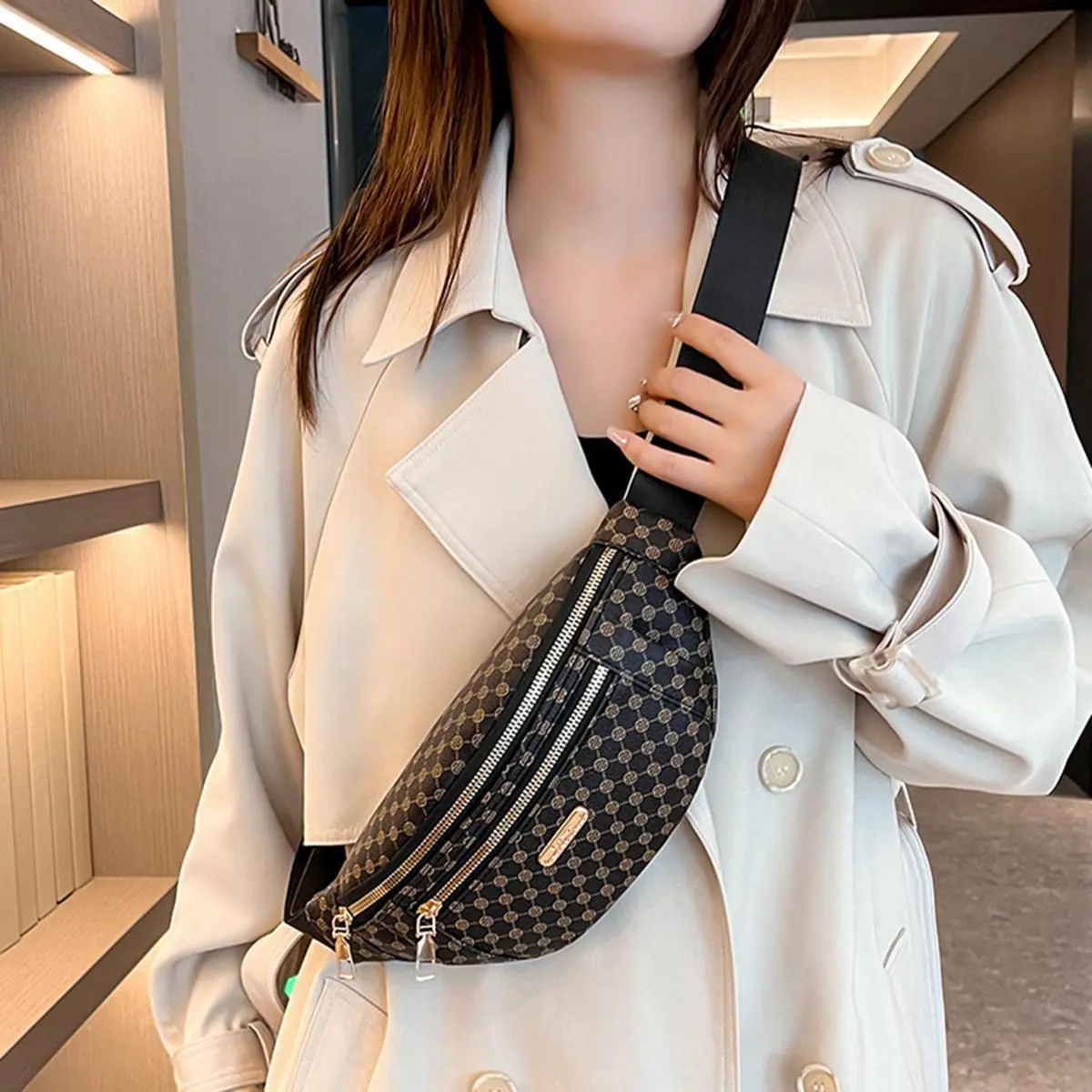 Casual Waist Bag Women'S Bag Outdoor Multifunctional Shoulder Messenger Bag