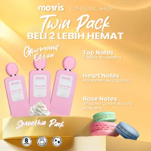 [PAKET HEMAT 3 PCS] Morris Eau De Parfum Gourmand Edition 100ml – Parfume Aroma Manis Kue Vanilla | Perfume Wanita Wangi Tahan Lama