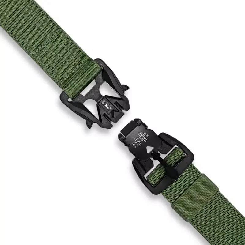 Ikat Pinggang Army Style - Promo Diskon Harga Grosir Tanah Abang Belt Hijau 5