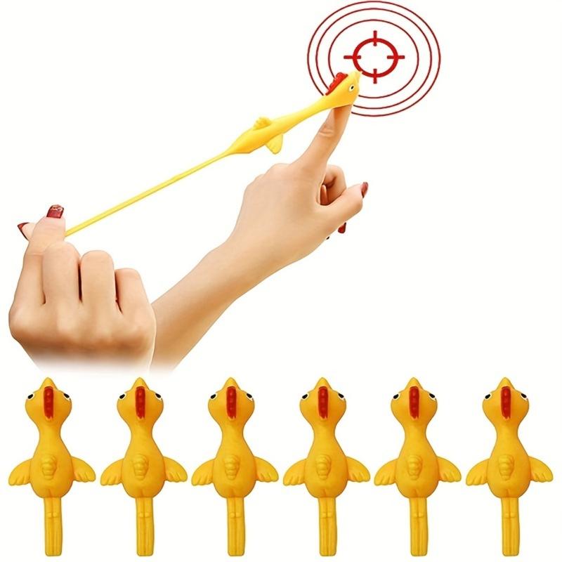 1pc/3pcs, Ejection Toys Slingshot Lightweight Flying Chicken Finger Prank Catapult Toys Chicken Finger Ejection Toys Kids Toys 5