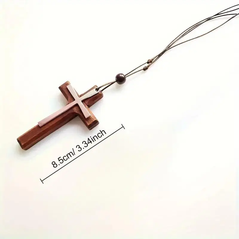Cross Car Rearview Mirror Hanging Ornament, Durable Metal-Cross Car Rearview Mirror Hanging Decoration, Universal Car Interior Accessories 1