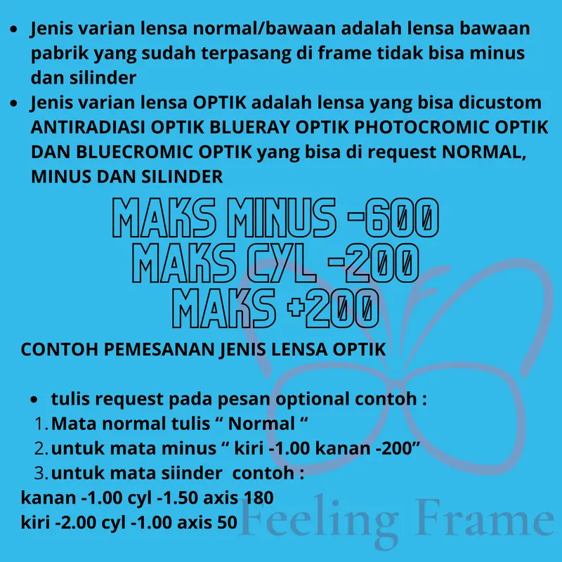 (BELI1 GR4T1S 1)FRAME KACAMATA BESI CAT EYE QINAN SERIES Bluecromic Frame Perempuan Antiradiasi Blueray Cewek Lensa Photocromic Glasses Eyewear 4