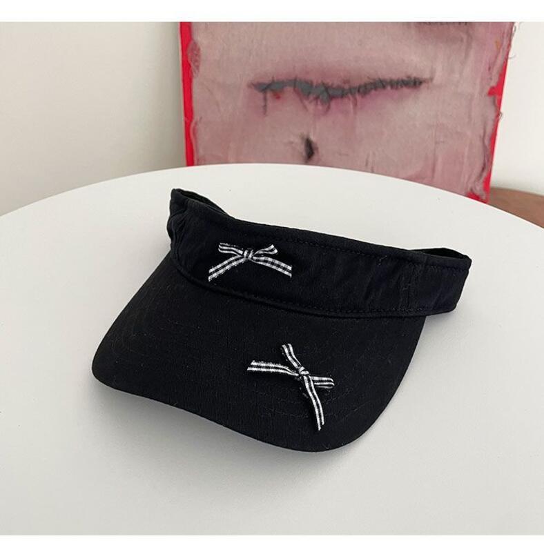 Product Introduction of Original bow top hat, sun protection hat, children's cute sports sun shading tennis hat 6