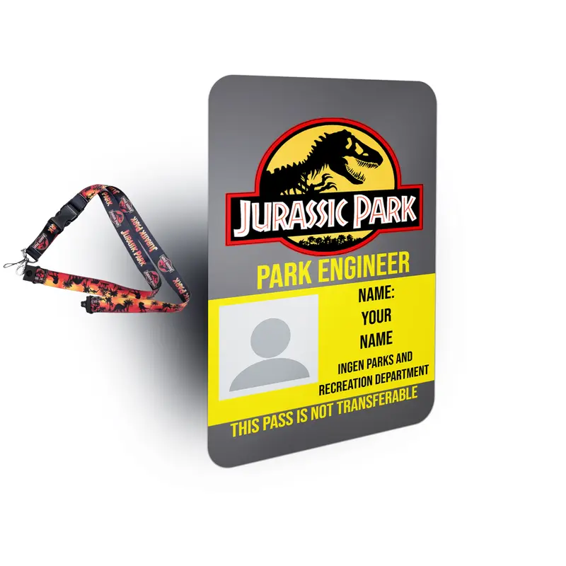 Jurassic Park VIP Personalized Visitor ID Badge Set 7
