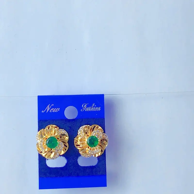 Com Bo kiềng cổ , hoa tai Nữ  mạ vàng 24k Kết Hợp Mặt Dây Chuyền Hoa mai Women 7