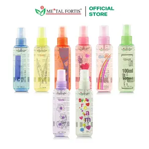 METAL FORTIS Pengharum Badan 100 ML Body Mist Paradise Fragrance Spray Parfum Unisex MET Laki-Laki Orange Perempuan Tubuh Perfume Wangi
