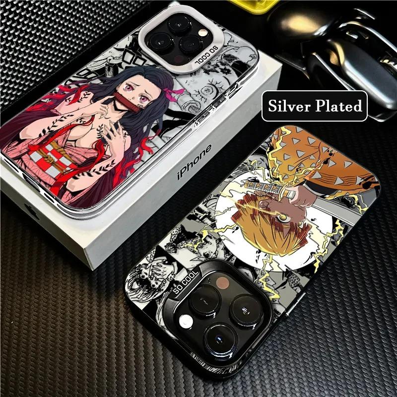 Product Introduction of Iphone case,Demon Slayer Anime,Compatible with iPhone 7 8 PLUS 11 12 13 14 15 16PRO MAX X XR XS. Anti-Drop and shockproof protection hard case 8