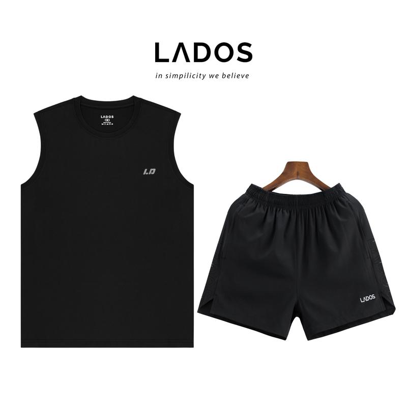 Bộ quần áo thể thao nam cotton co giãn LADOS-7147 Áo tanktop quần thun co giản thoải mái, tập gym chạy bộ