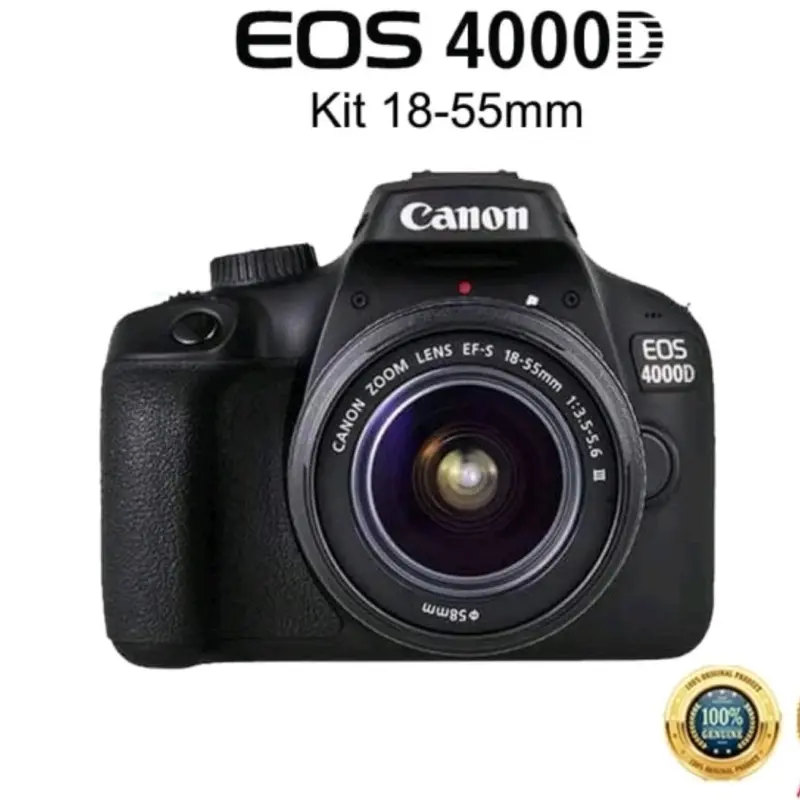kamera/camera conon 04 4000D lensa 18-55MM 0