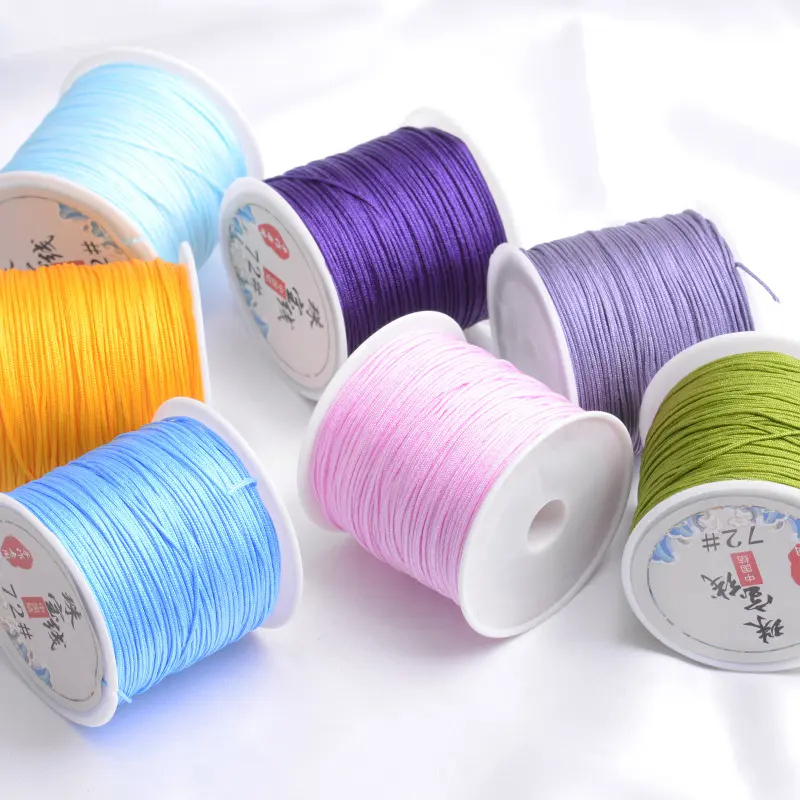 Dây Đeo Vòng Tay Dây Hạt, Nhiều Màu, Dày 0,8Mm, 6 Màu Âm Lượng Không Lặp Lại, Dây Đeo Vòng Tay Và Vòng Cổ, Thích Hợp Để Làm Vòng Tay Và Mặt Dây Chuyền Thủ Công, Dây Làm Trang Sức, Hoàn Hảo, 45 M / Dòng 3