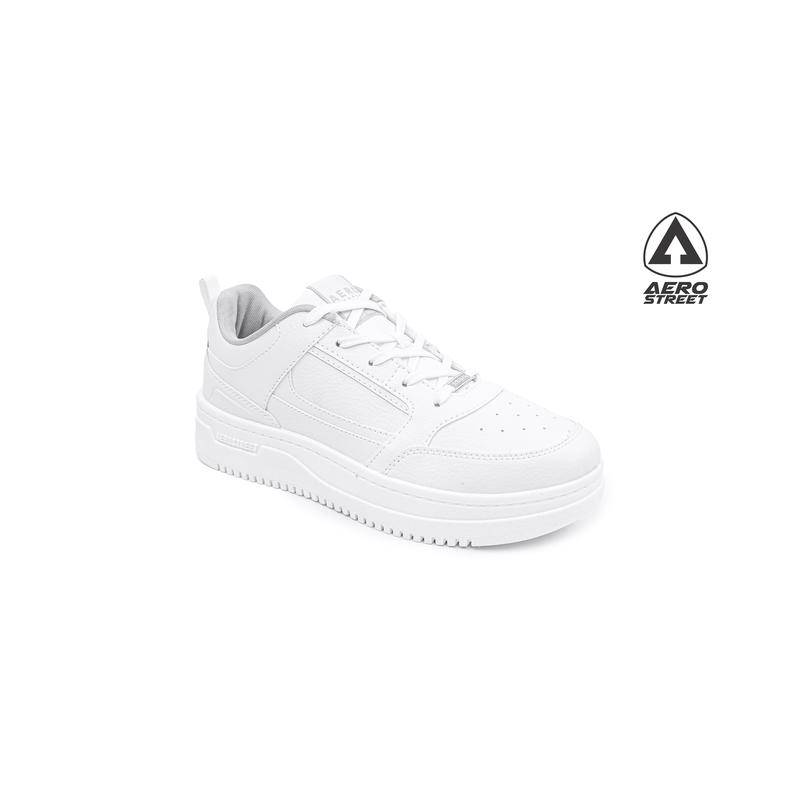 Aerostreet 37-44 Brooklyn Putih Putih Abu Muda - Sepatu Sneakers Casual Sport 4
