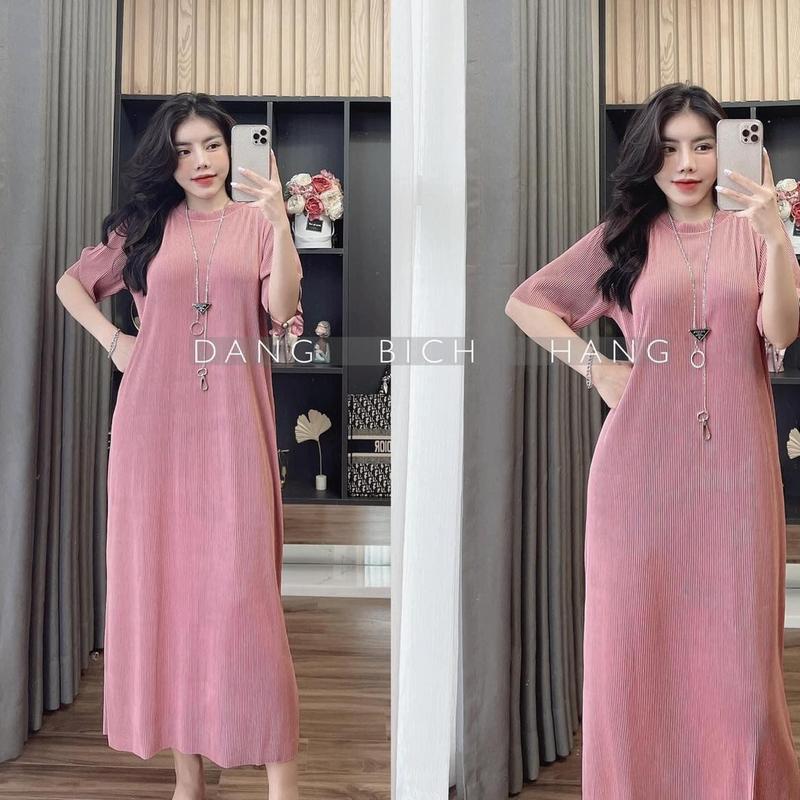 [ Xả Kho ] Đầm Xuông Tăm Hàng Qc Cao Cấp Co Dãn 4c Nhiều Màu Váy Bầu Đầm Bầu