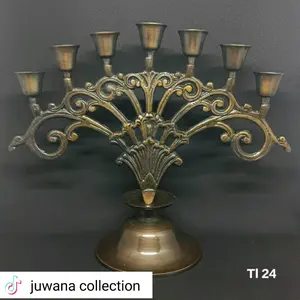 Tempat lilin cabang 7 model kipas kode 024 Anti Karat Candle