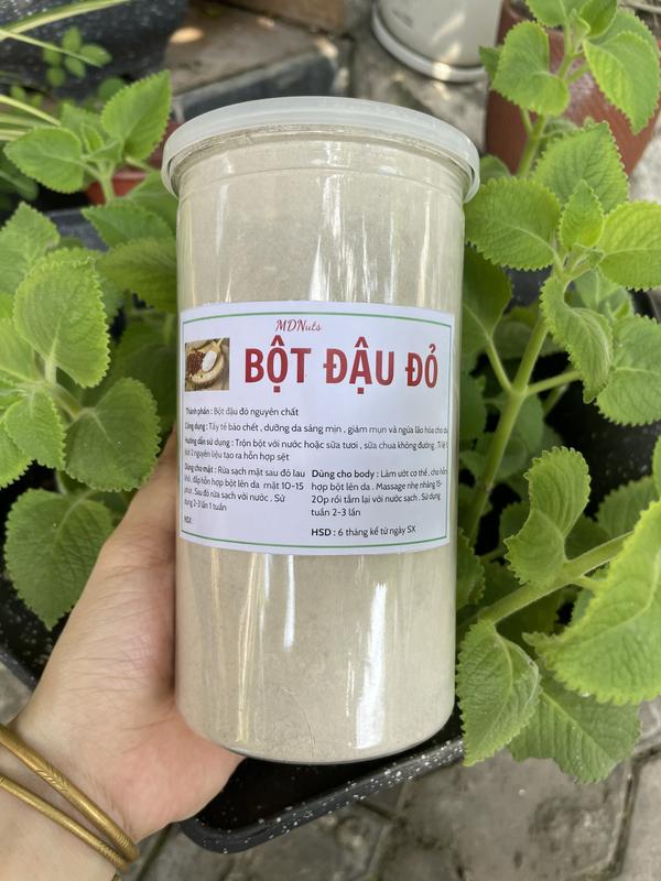 1kg Bột đậu đỏ nguyên chất sạch mịn sấy xơ tránh mọt