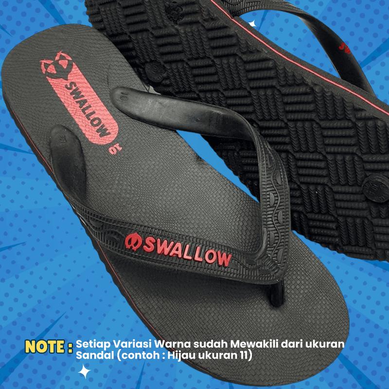 Sandal Jepit SWALLOW Hitam Series/Sandal Jepit 3