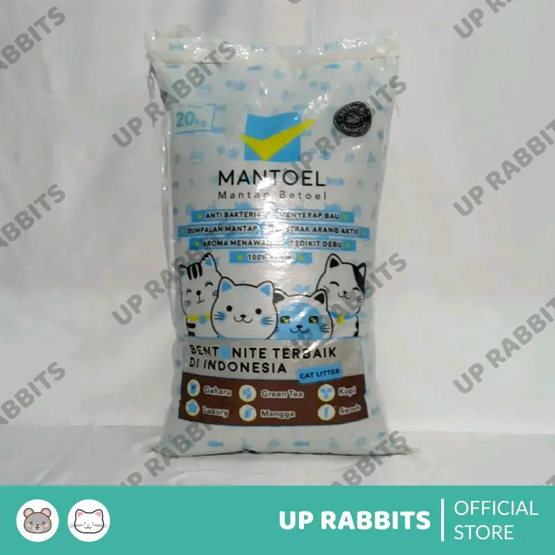 pasir kucing pasir gumpal wangi premium 1kg TERMURRAAHH 0
