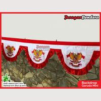 Gambar Backdrop Garuda Mini | Background Risplang Merah Putih Panjang Dekorasi Kemerdekaan HUT RI - 5 Gelombang dari Juraganbendera Kota Surabaya 1 Tokopedia