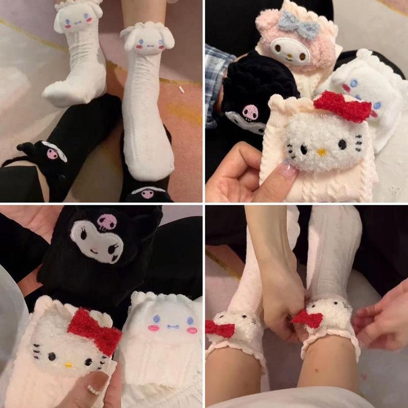 Product Introduction of Japanese Cute Pattern Socks Short Sweet Minimalist Cute Nong Socks F3W7 32