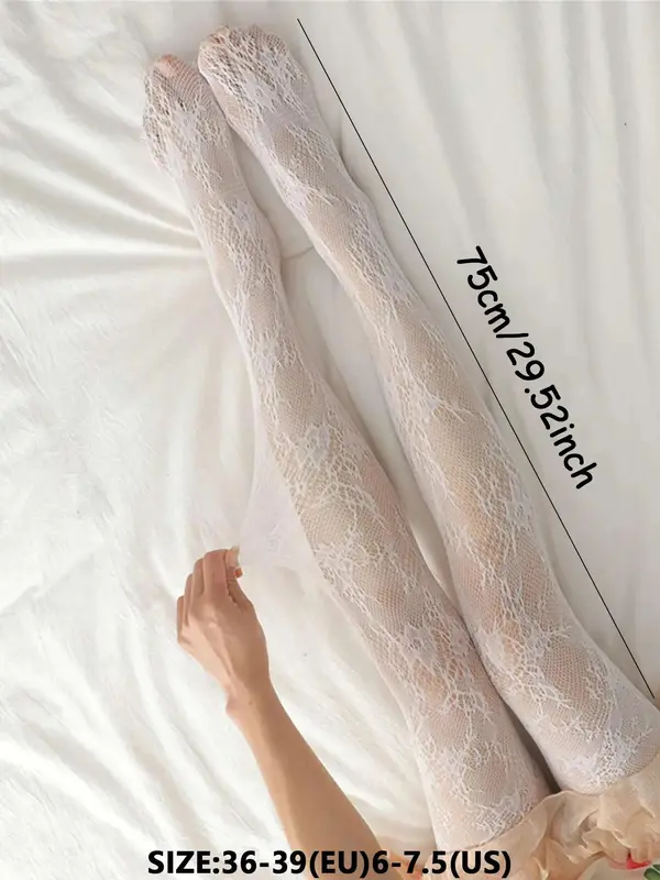 Women's Comfortable Floral Print Fishnet Tights, Chic Elegant Fit Comfy 1 Pair Pantyhose for Daily Wear, Breathable Stretchy Comfort Sheer Tights, Minimalist Ladies Socks, Underwear for Women, Fashion Lady Nylon Stockings for All Seasons, Party Womenswear 7