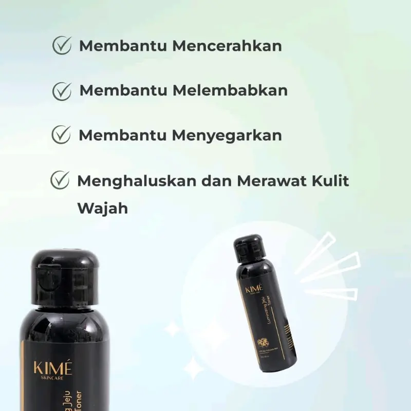 Luminizing Jeju Toner by Kime skincare Mencerahkan Wajah Untuk membersihkan Kotoran Kusam dan Kosmetik 3