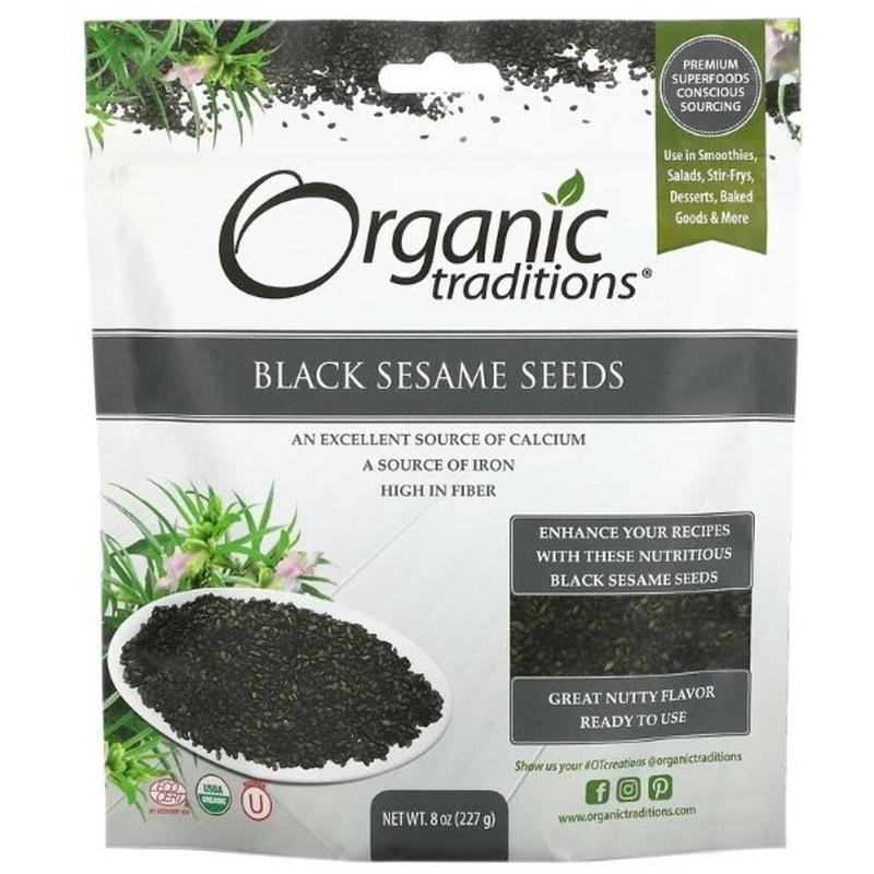 Mè đen hữu cơ (Organic Black Sesame Seeds) - Organic Traditions - 227g & 454g 1