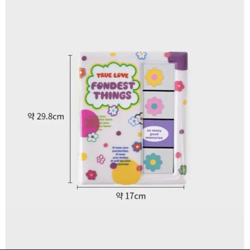 Daiso Korea Album Foto Kpop Photoism Pocket Card Wide Four Cut 20 Lembar 60 Sleeve PC Photo Album True Love 1