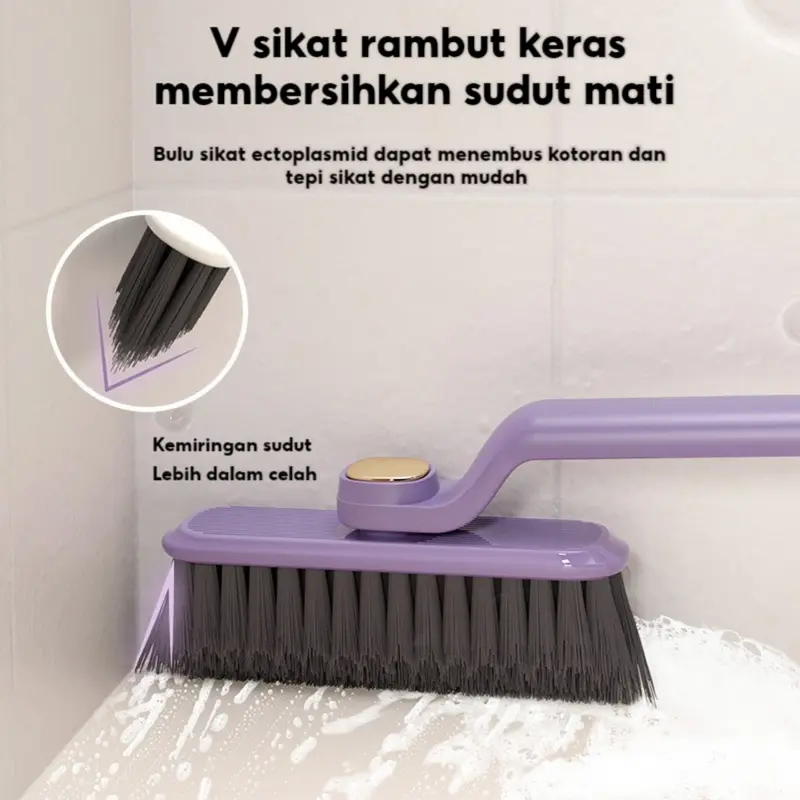 Rotary Slot Brush Multi-functional 2-in-1 Bathroom Brush Small Brush Household Kitchen Dead Corner Cleaning Brush 6