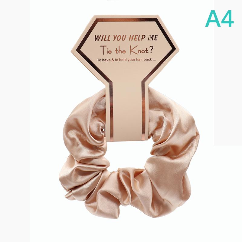Product Introduction of 1Pcs Bridesmaid Gift Hair Scrunchies Bachelorette Party Bridal Shower Wedding Souvenir Team Bride To Be Haircircle Gift Souvenir For Guests 20