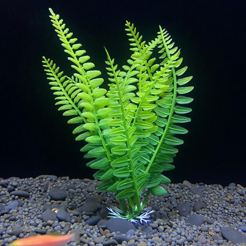 Product Introduction of Aquarium Ornament 18cm Simulation Water Grass Decorative Plastic Artificial Underwater Plants Lifelike Seaweed Ornaments Aquatic Water Grass Landscaping Decoration 12