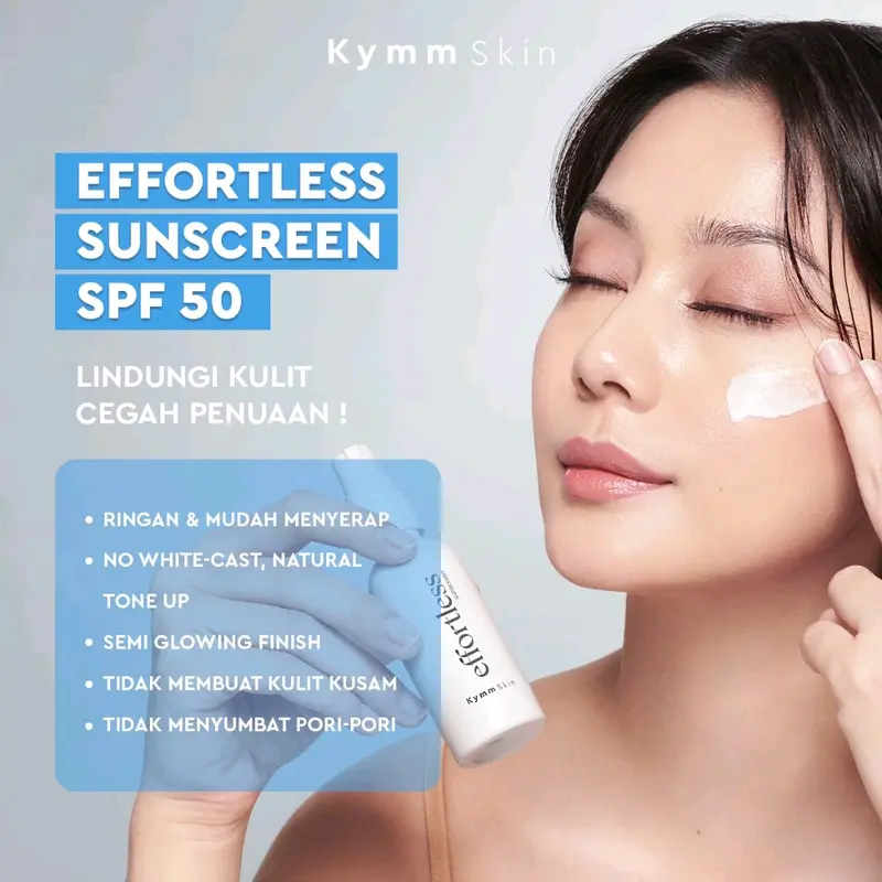 KYMM SKIN EFFORTLESS SUNSCREEN SPF 50 1