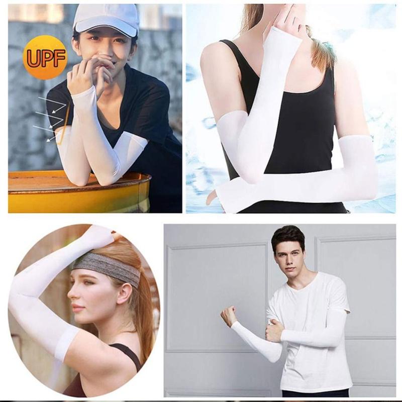 Tay Áo, Ngầu Mùa Hè Mới, Chống Tia UV, Hở Ngón Tay, Dài Tay, Làm Bằng Lụa Lạnh, Chống Nắng, Tay Áo Cánh Tay Thích Hợp Cho Phụ Nữ Và Nam Giới 3