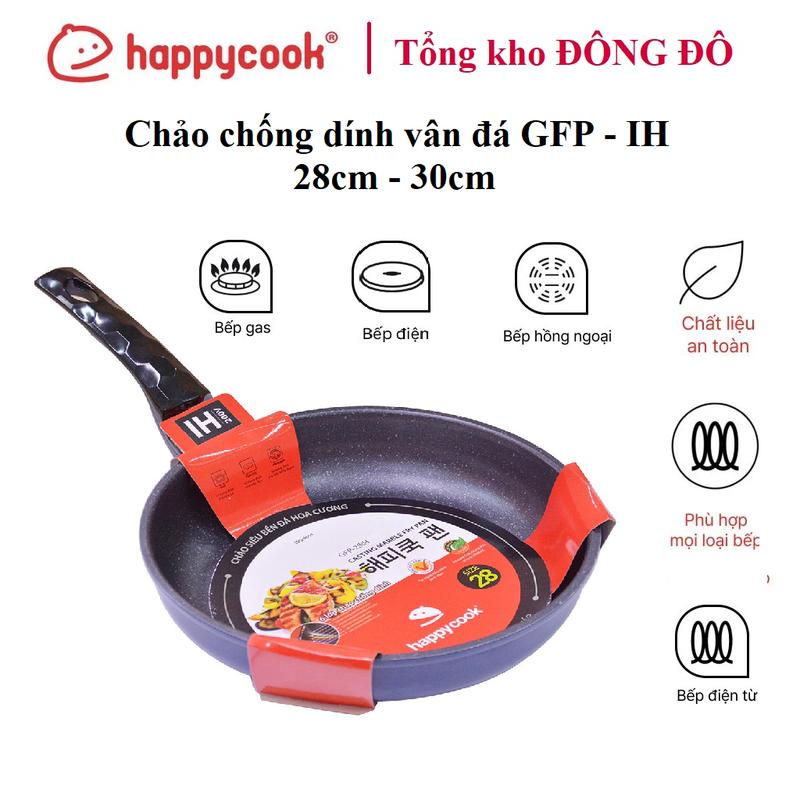 Chảo chống dính [Happycook] GFP,dùng được các loại bếp .( Size 28cm / 30cm) 0