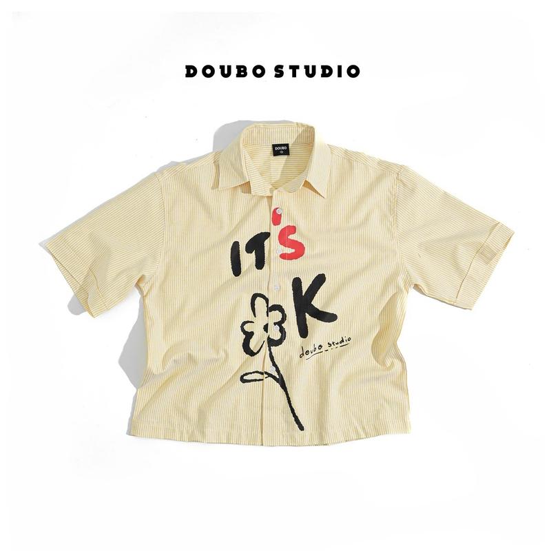Áo sơ mi BOXY Its Ok Doubo studio, vải oxford cotton premium  Menswear, form nam nữ