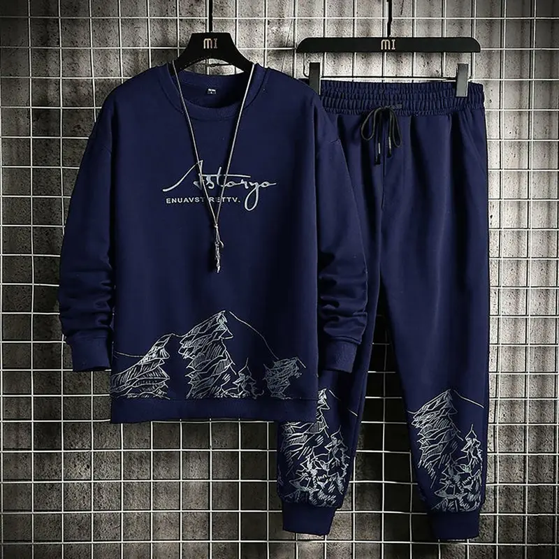 DIMITRI SETELAN RETTV  STELAN LENGAN SWEATER DAN JOGGER Celana Panjang Atasan Pria Dewasa 6