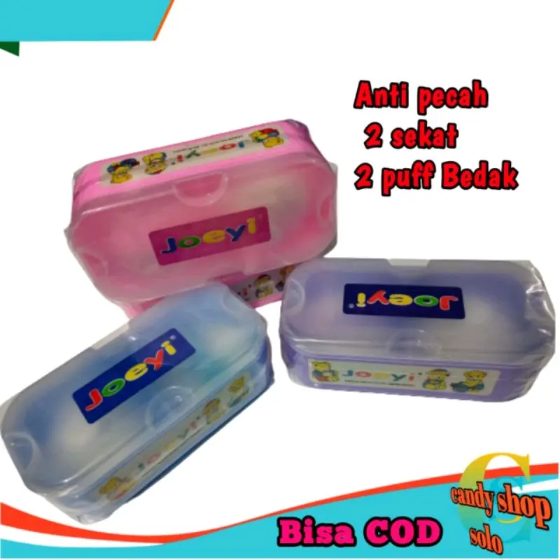 Alas bedak bayi free puff, Tempat bedak bayi anti pecah