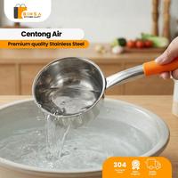 Gambar BINSA - Gayung Air Stainless Panci Bulat Gagang Plastik Ukuran 14/16/18/20 cm 1157 - 14 cm dari Binsa Kitchenware Kab. Tangerang 3 Tokopedia